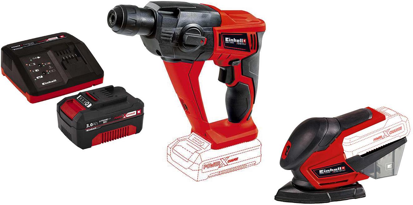 

Набор Einhell Перфоратор pxc te-hd 18 li-solo (4513812) +Машинка шлифовальная плоская (вибрационная) pxc te-os 18/1 li-solo (4460713) +Набор pxc 18В 3 Ач (4512041), Перфоратор pxc te-hd 18 li-solo (4513812) +Машинка шлифовальная плоская (вибрационная) pxc