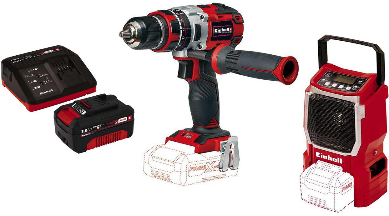 

Набор Einhell Бесщеточный шуруповерт pxc te-cd 18 li-i brushless-solo (4513860) +Радио pxc te-cr 18 li-solo (3408015) +Набор pxc 18В 3 Ач (4512041), Бесщеточный шуруповерт pxc te-cd 18 li-i brushless-solo (4513860) +Радио pxc te-cr 18 li-solo (3408015) +Н