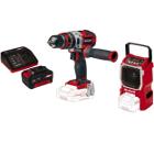 Набор EINHELL Бесщеточный шуруповерт PXC TE-CD 18 Li-i Brushless-Solo (4513860) +Радио PXC TE-CR 18 Li-Solo (3408015) +Набор PXC 18В 3 Ач (4512041)
