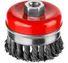 Кордщетка MIRAX чаша 80мм для УШМ витая сталь (35144-080)