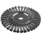 Кордщетка ЗУБР плоская 200мм для УШМ витая сталь (35190-200_z02)