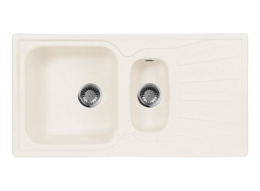 Изображение товара Мойка кухонная AquaGranitEx M-09K (331) из искусственного мрамора белая