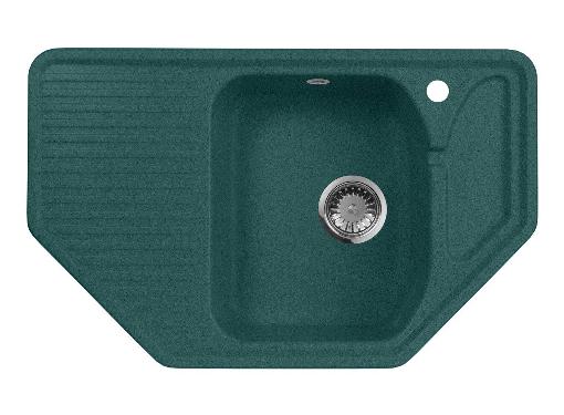 Изображение товара Кухонная мойка AquaGranitEx M-10 305 из искусственного мрамора зеленая
