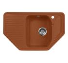 Изображение товара Кухонная мойка AquaGranitEx M-10 307 терракот встраиваемая сверху многоугольная