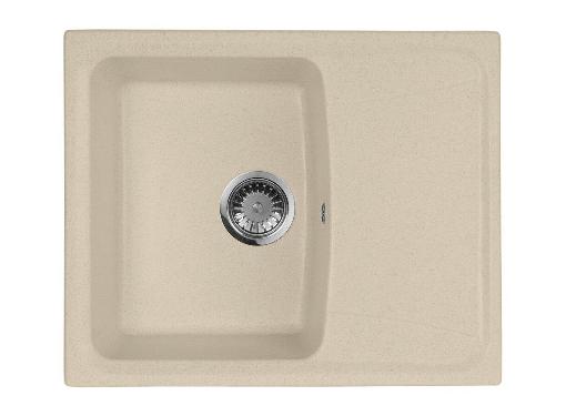 Изображение товара Кухонная мойка AquaGranitEx M-17K 60 см бежевый с крылом и матовой поверхностью