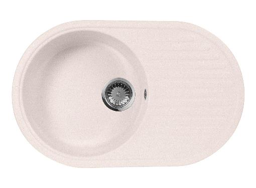 Изображение товара Кухонная мойка AquaGranitEx M-18 311 светло-розовая овальная установка сверху