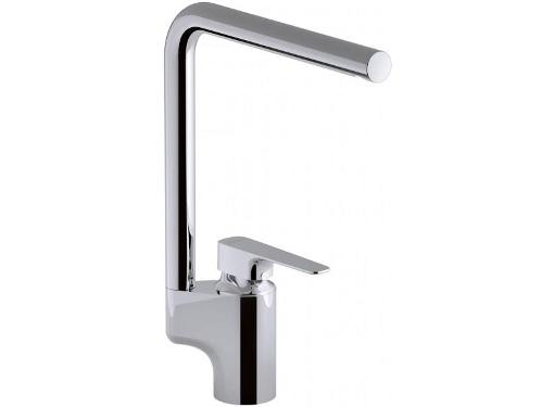 Изображение товара Смеситель для кухни JACOB DELAFON ALEO+ с угловатой формой и глянцевым покрытием