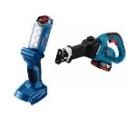 Набор BOSCH Ножовка GSA 18V-32 (06016A8107) +Фонарь GLI 18V-300 (06014A1100)