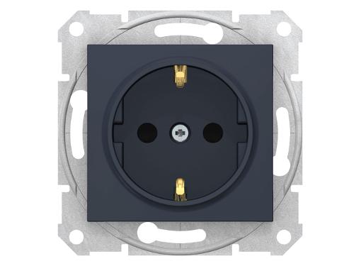 Изображение товара Розетка SCHNEIDER ELECTRIC SDN3000170 защитная с заземлением графит