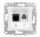 Изображение товара Телекоммуникационная розетка SCHNEIDER ELECTRIC SDN5100121 Sedna белый