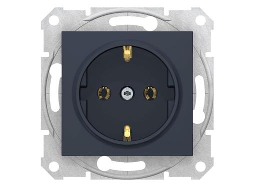 Изображение товара Розетка SCHNEIDER ELECTRIC Sedna 16А IP 20 скрытая монтаж графит