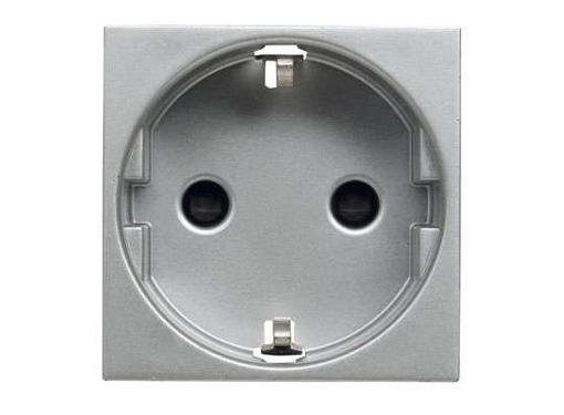 Изображение товара Механизм розетки ABB N2288 PL Zenit 16А 250В серебристый