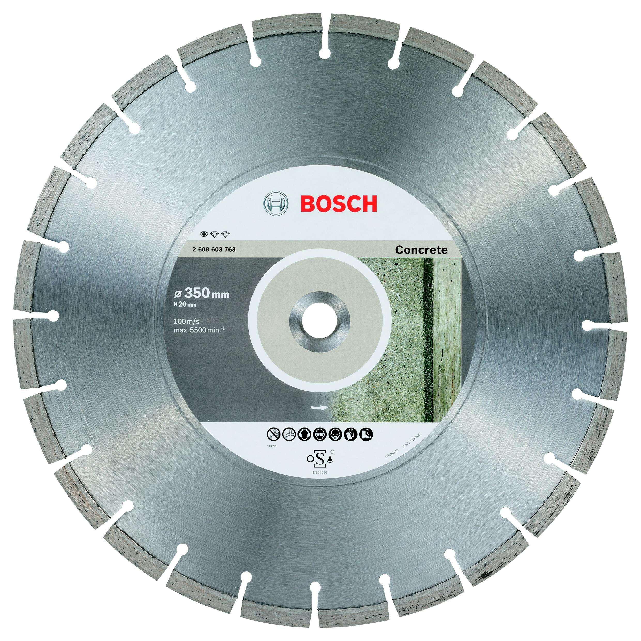 

Круг алмазный Bosch Ф350х20мм по бетону (2608603763 standard for concrete, Ф350х20мм по бетону (2608603763 standard for concrete)