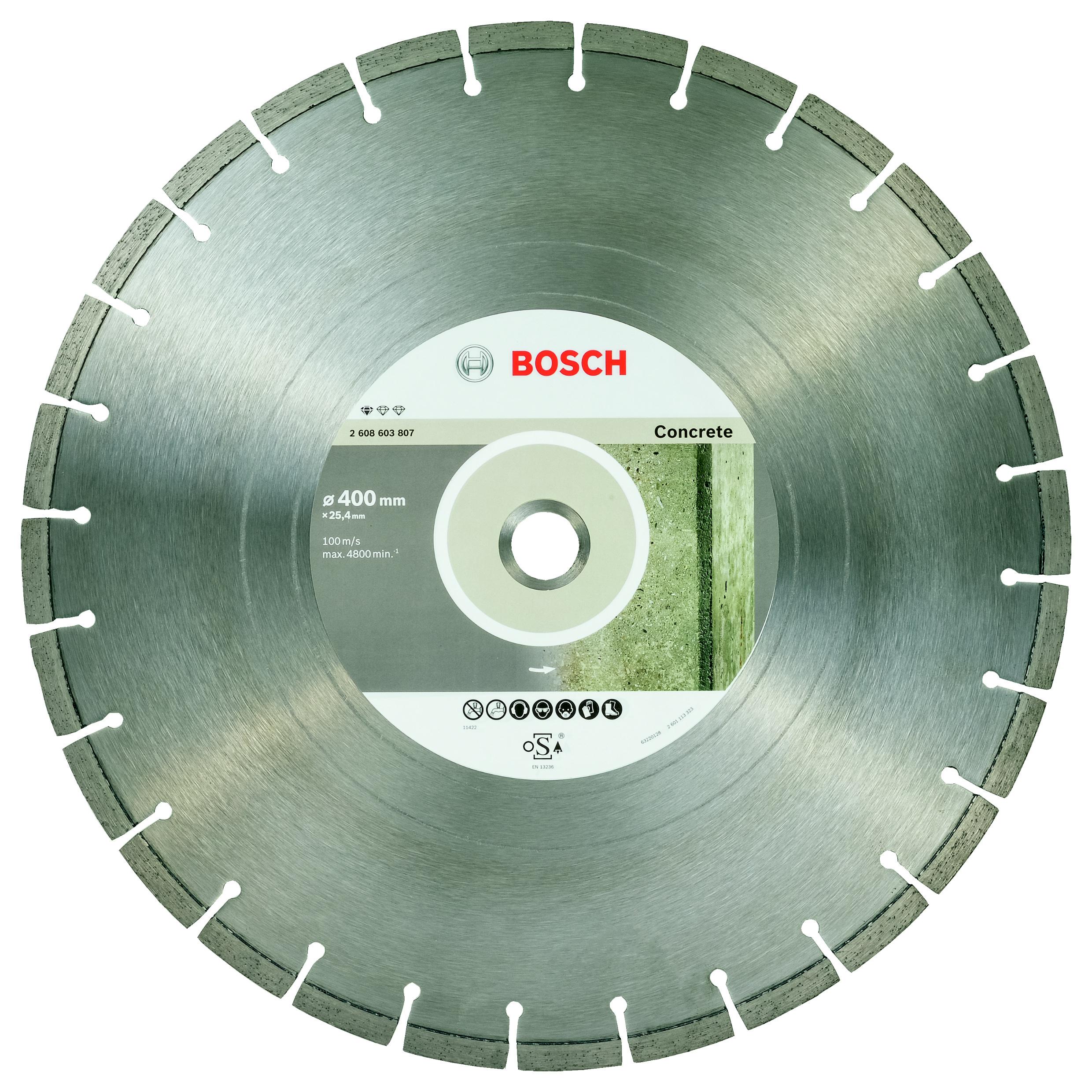 

Круг алмазный Bosch Ф400х25.4мм по бетону (2608603807 standard for concrete, Ф400х25.4мм по бетону (2608603807 standard for concrete)