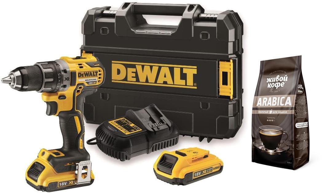 

Набор Dewalt Бесщеточный шуруповерт dcd791d2 +Арабика молотый - упак. 200г (темная пачка), Бесщеточный шуруповерт dcd791d2 +Арабика молотый - упак. 200г (темная пачка)