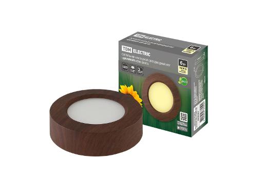 Изображение товара LED накладной светильник TDM SQ0329-0412 6 Вт венге для точечного освещения