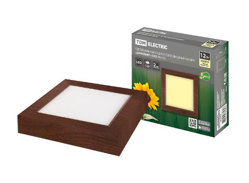 Изображение товара LED светильник накладной TDM SQ0329-0419 12Вт 170x170мм IP20 венге