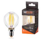 Изображение товара LED лампа WOLTA 25Y45GLFT7E14 G45 7Вт 730Лм 3000K E14 прозрачная Изображение товара LED лампа WOLTA 25Y45GLFT7E14 G45 7Вт 730Лм 3000K E14 прозрачная