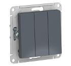 Изображение товара Механизм выключателя SCHNEIDER ELECTRIC ATLAS DESIGN 3-кл. 10А IP20
