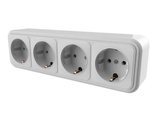 Изображение товара Розетка Duwi Palazzo 26415 6 4-местная слоновая кость Надежная и стильная