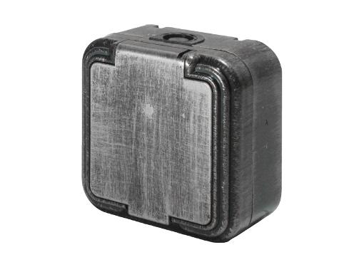 Изображение товара Розетка Duwi Palazzo 26456 9 с крышкой серебро патина