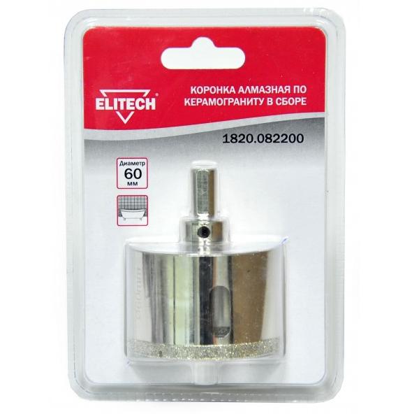 

Коронка алмазная Elitech Elitech 1820.082200, Elitech 1820.082200