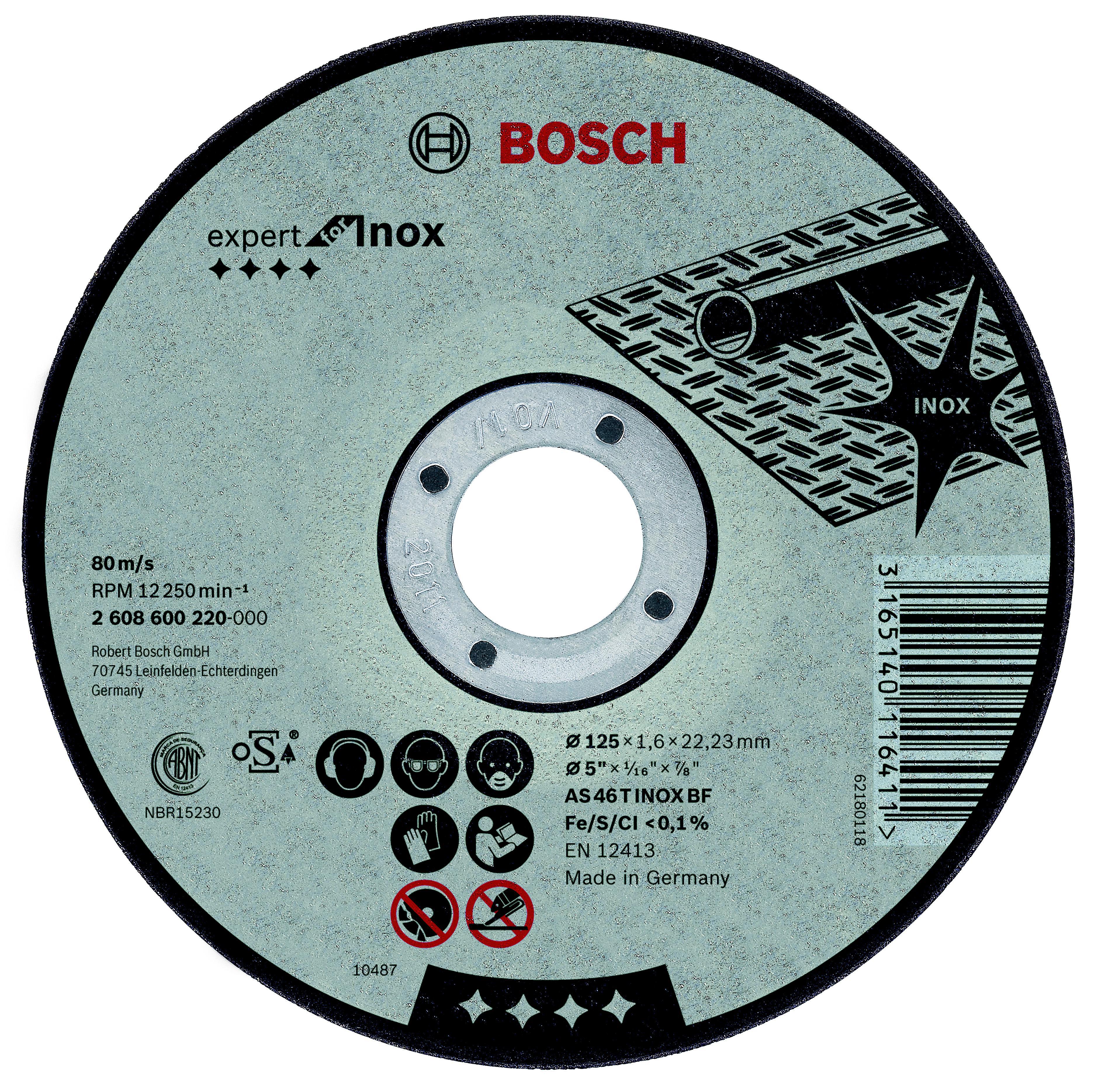 

Набор Bosch Круг отрезной 230х2х22 expert for inox (2.608.600.096), Круг отрезной 230х2х22 expert for inox (2.608.600.096)