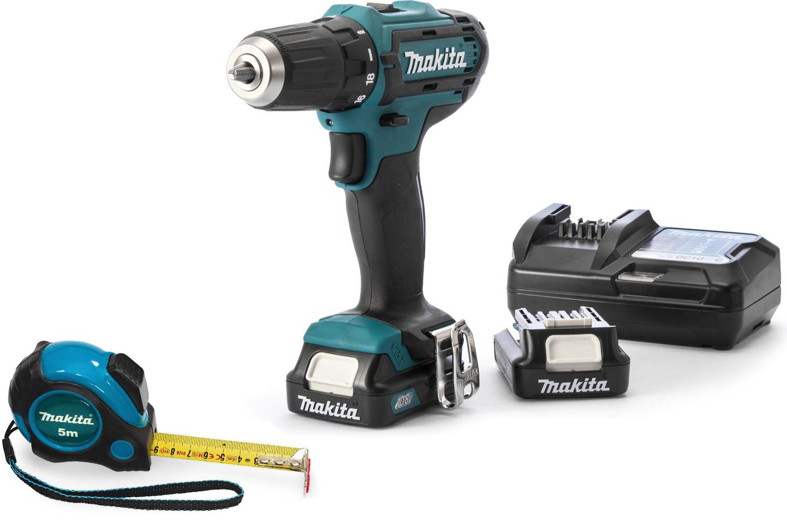 

Набор Makita Дрель-шуруповерт df333dwye +Рулетка pgc-80520, Дрель-шуруповерт df333dwye +Рулетка pgc-80520