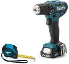 Набор MAKITA Дрель-шуруповерт DF333DWAE +Рулетка PGC-80520