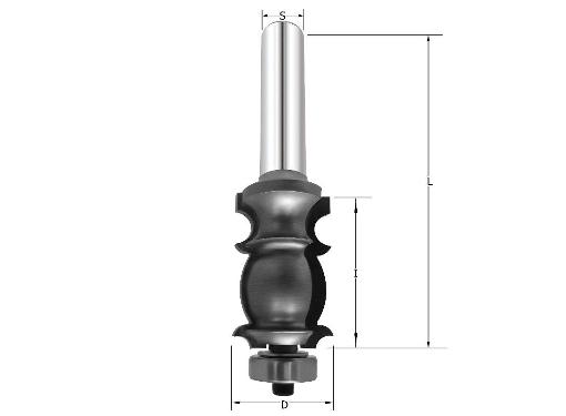 Изображение товара Фреза PROCUT 722.312436 молдинговая кромочная 24 мм
