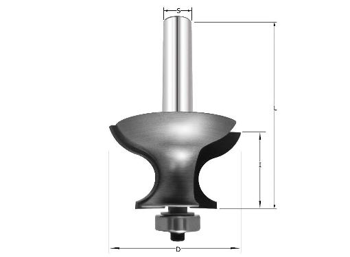 Изображение товара Фреза PROCUT 742.315029 кромочная 50мм 12мм нижний подшипник