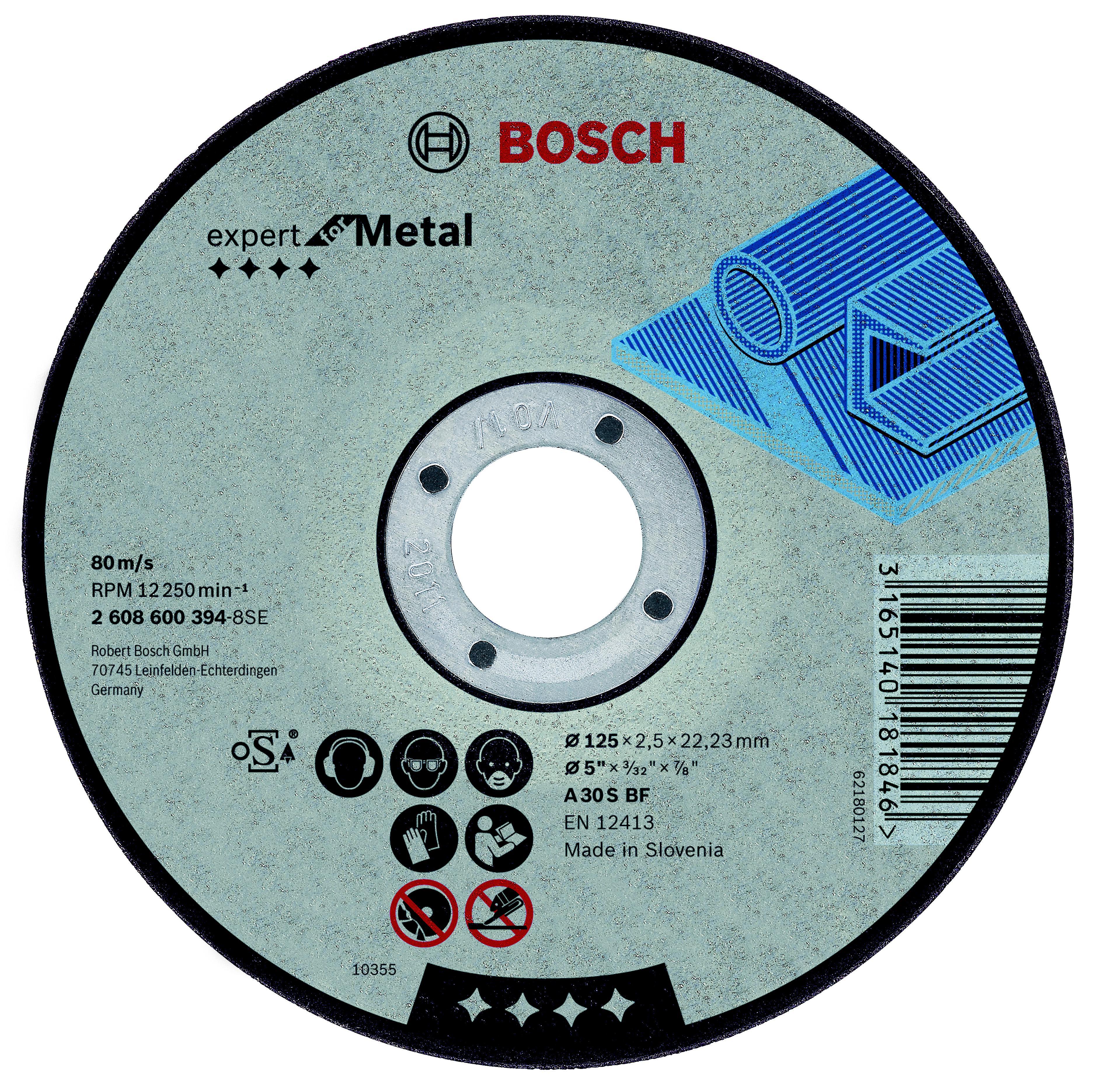 

Набор Bosch Круг отрезной 125х2.5х22 expert for metal (2.608.600.394), Круг отрезной 125х2.5х22 expert for metal (2.608.600.394)