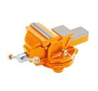 Тиски слесарные КАЛИБР ТПСН-100, 100 мм поворотные