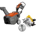 Набор HUSQVARNA Снегоуборщик ST151 + Пила циркулярная DEWALT DWE560B-KS с диском