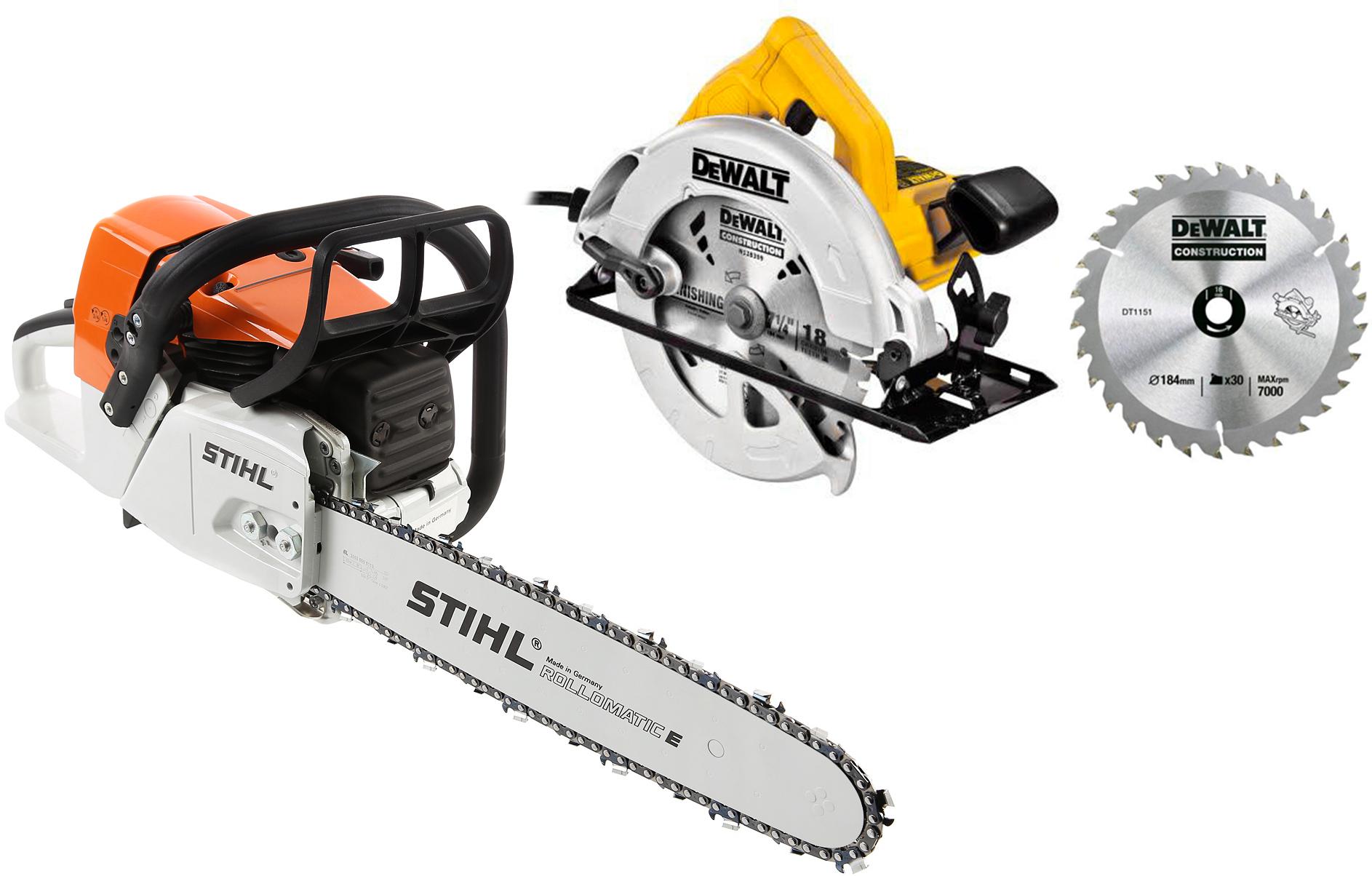 

Набор Stihl Бензопила ms 361 16'' +Пила циркулярная dwe560b-ks + Диск в подарок, Бензопила ms 361 16'' +Пила циркулярная dwe560b-ks + Диск в подарок