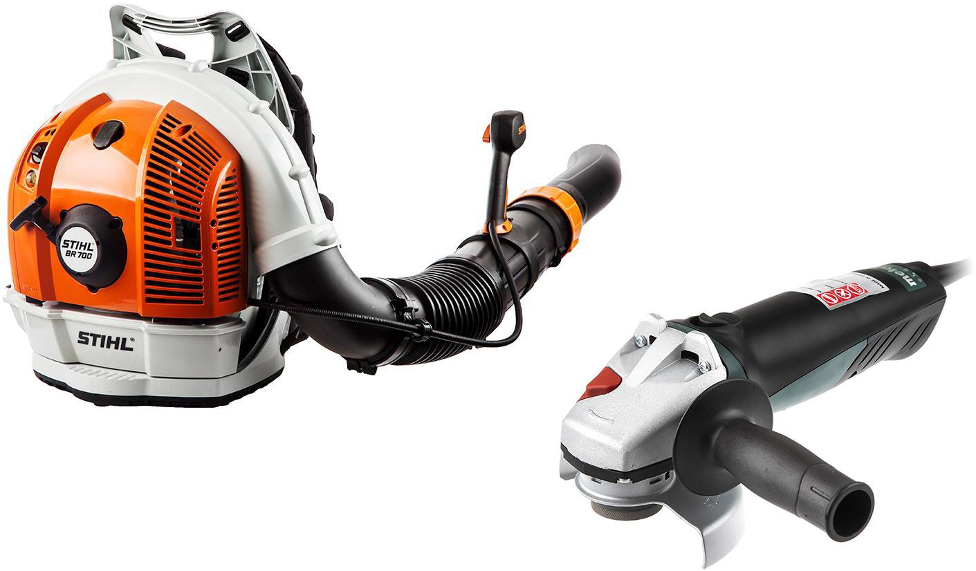 

Набор Stihl Воздуходувка br 700 бензиновая +УШМ (болгарка) wq 1400 (600346000), Воздуходувка br 700 бензиновая +УШМ (болгарка) wq 1400 (600346000)