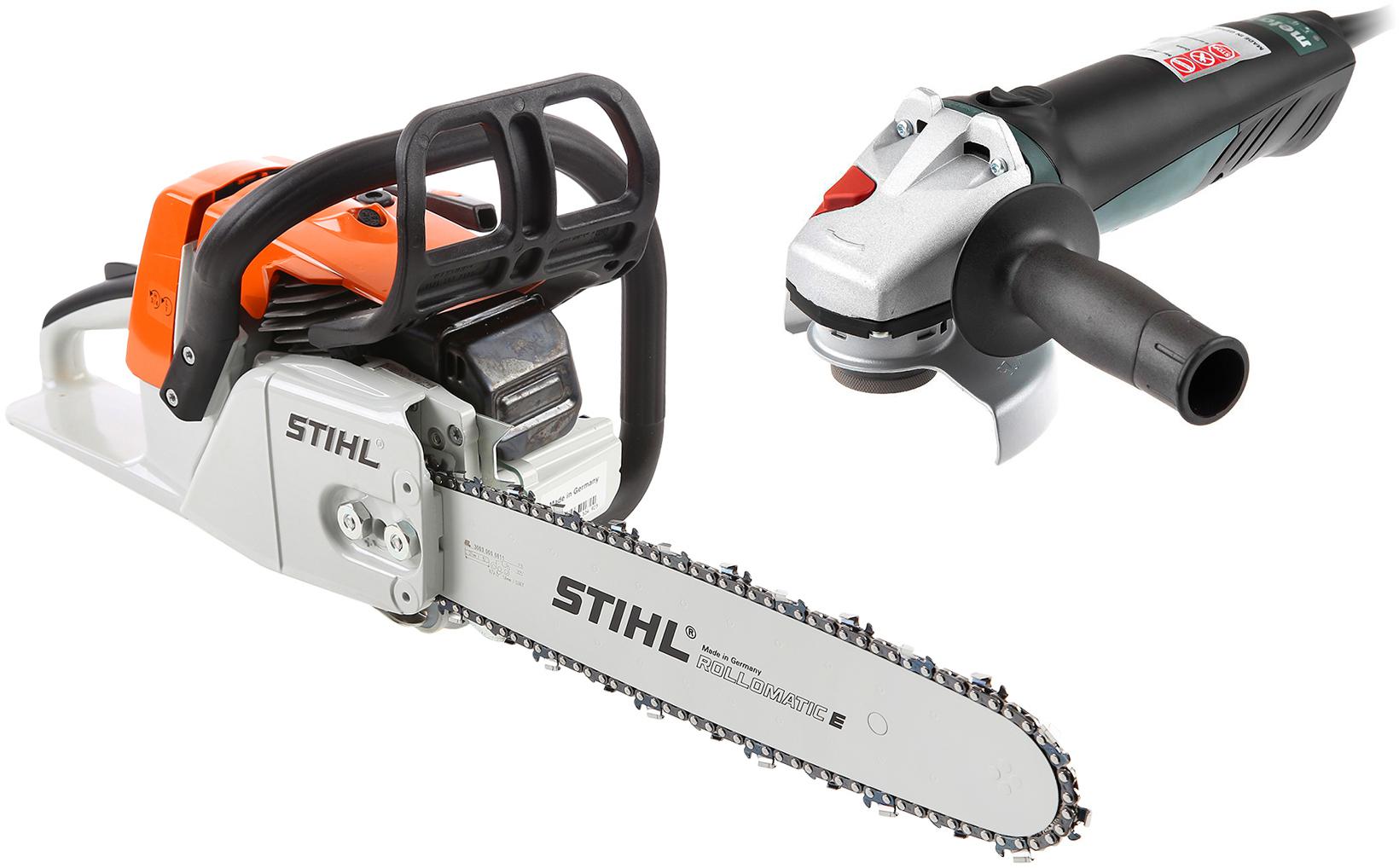 

Набор Stihl Бензопила ms 260 +УШМ (болгарка) wq 1400 (600346000), Бензопила ms 260 +УШМ (болгарка) wq 1400 (600346000)