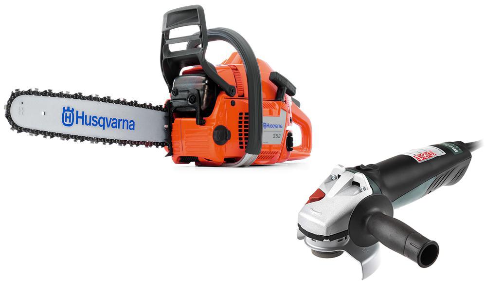 

Набор Husqvarna Бензопила 353 (9651697-15) +УШМ (болгарка) wq 1400 (600346000), Бензопила 353 (9651697-15) +УШМ (болгарка) wq 1400 (600346000)