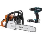 Изображение товара Набор STIHL Бензопила MS 250 16' + Дрель-шуруповерт MAKITA DF331DWYE