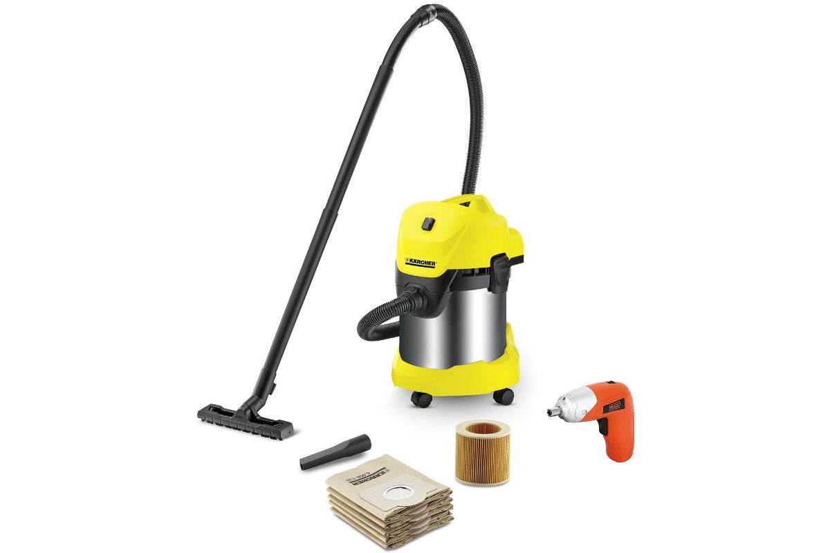 Набор Karcher Пылесос WD 3 Premium Jubilee + Отвертка аккумуляторная BLACK  & DECKER KC361 - цена, фото - купить в Москве, СПб и РФ