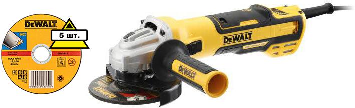 

Набор Dewalt УШМ (болгарка) dwe4347-qs +Круг отрезной 125х1.2х22 dt42340zqz 5шт, УШМ (болгарка) dwe4347-qs +Круг отрезной 125х1.2х22 dt42340zqz 5шт.