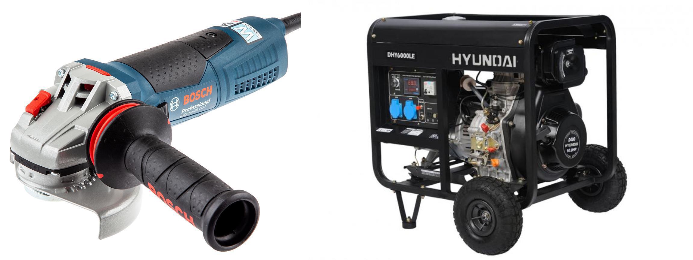 

Набор Hyundai Дизельный генератор dhy 6000le +УШМ (болгарка) gws 19-125 cist (0.601.79s.002, Дизельный генератор dhy 6000le +УШМ (болгарка) gws 19-125 cist (0.601.79s.002)