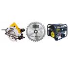 Набор HUTER Комбинированный генератор DY6500LXA +Пила циркулярная DWE560B-KS + Диск в подарок