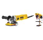 Набор ЭНКОР Станок сверлильный Корвет-48 с тисками +УШМ (болгарка) DWE4051