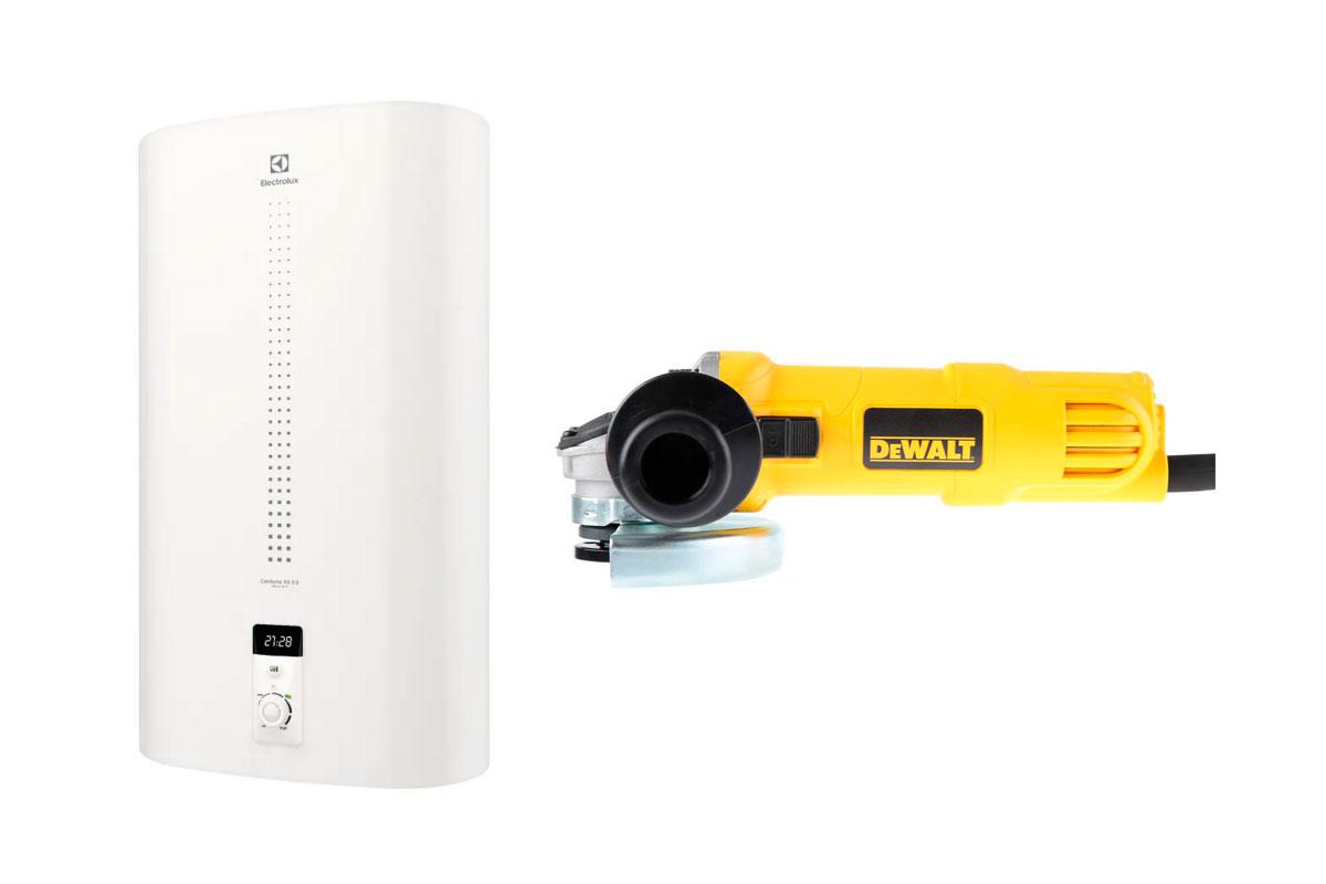 

Набор Electrolux Водонагреватель ewh 100 centurio iq 2.0 +УШМ (болгарка) dwe4051, Водонагреватель ewh 100 centurio iq 2.0 +УШМ (болгарка) dwe4051