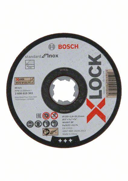 фото Круг отрезной bosch 125 х 1.6 х x-lock мм 1шт (2608619364)