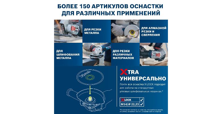 Круг шлифовальный BOSCH 2608619182 X-lock