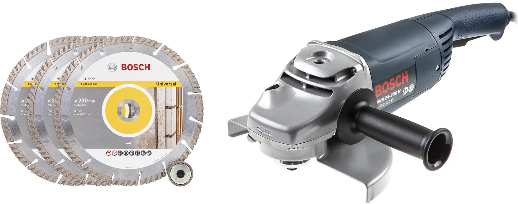 

Набор Bosch УШМ (болгарка) gws 24-230 h (0.601.884.103) +Набор 06159975h7, УШМ (болгарка) gws 24-230 h (0.601.884.103) +Набор 06159975h7