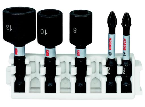 Изображение товара Набор ключей BOSCH 8, 10, 13 мм и ударных бит Impact Control 50 мм PZ2 PH2
