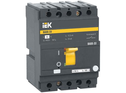 Изображение товара Автомат IEK ВА88-33 3Р 80А 35кА для защиты электрических цепей